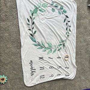 Leafy Milestone Blanket